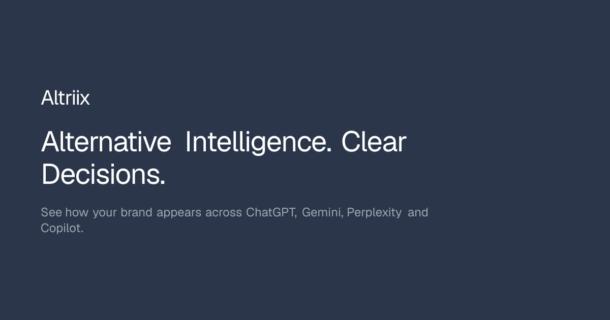 Platform Features | Altriix AI Brand Visibility